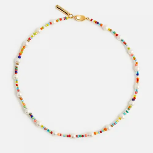 Timeless Pearly - Collier perles de verre et d'eau douce - Multicolore