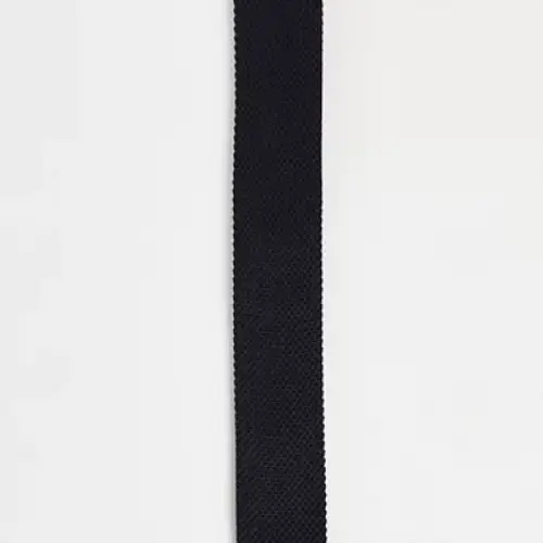 ASOS DESIGN - Cravate en maille - Noir
