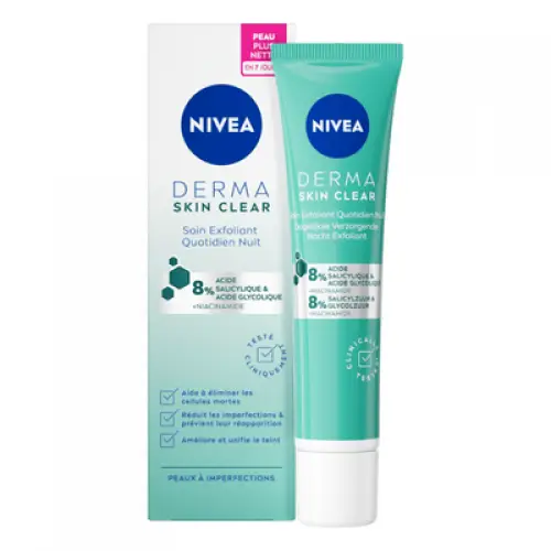 Nivea - Soin Exfoliant Quotidien Nuit Derma Skin Clear