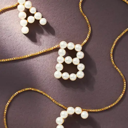 Anthropologie - Collier perle monogramme