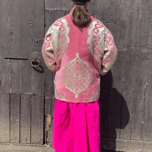 Zoubida - KENZA Jacket Pink (Large pattern)