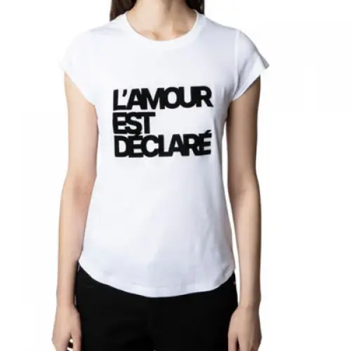 ZADIG&VOLTAIRE — T-shirt Skinny L'amour Est Déclaré