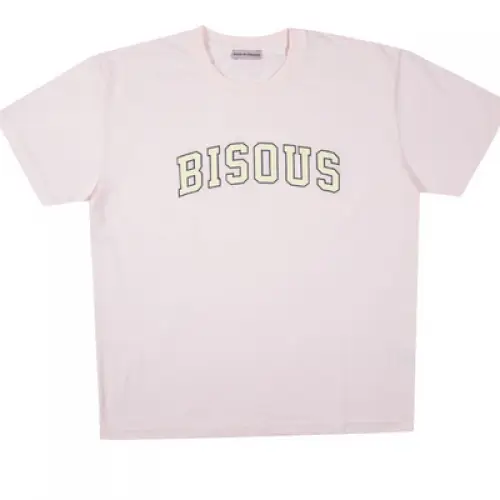 Bisous Bisous - T-Shirts Bisous College Light Pink