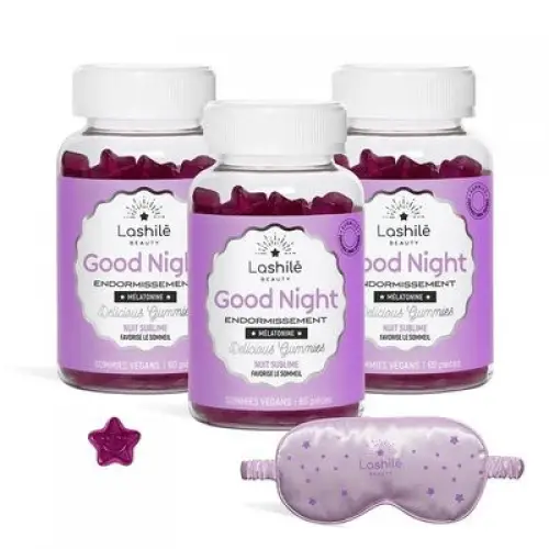 Lashilé Beauty - Good Night Endormissement rapide, sommeil de qualité - 3 mois