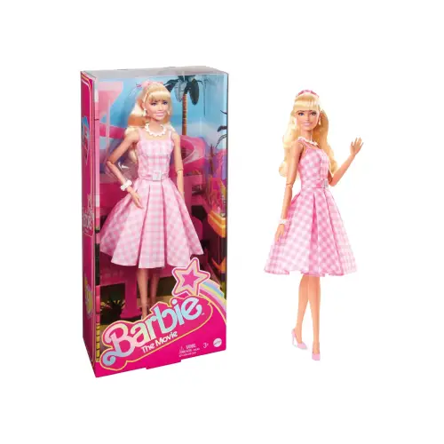 Barbie - Pourpée tenue robe Vichy Rose