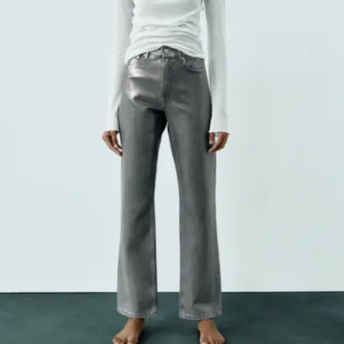 Zara - Jeans métalisés