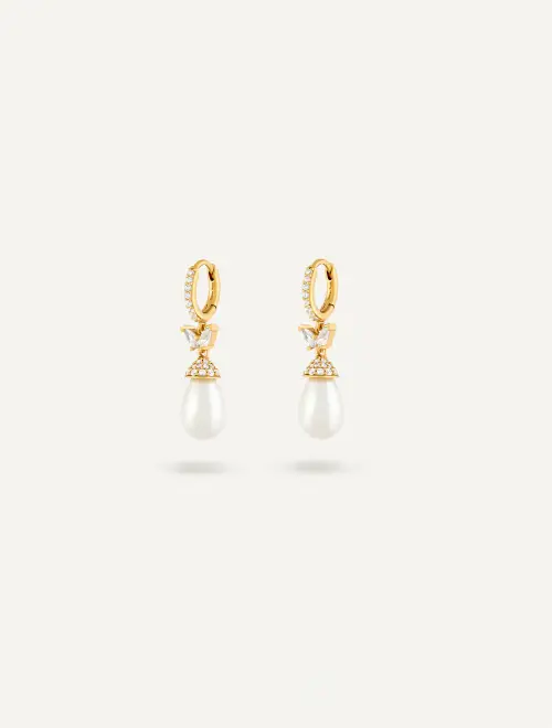Fly pearls earrings - Maison Dorée