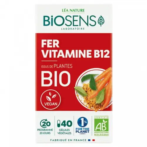 Gélules Fer et Vitamine B12 - Biosens