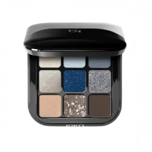 KIKO - New Glamour Multi Finish Eyeshadow Palette 05 Blue Variations