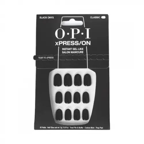O.P.I - xPRESS/ON - Faux Ongles Lady In Black Noir 