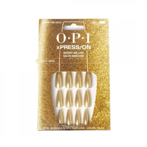O.P.I - xPRESS/ON - Faux Ongles Break The Gold Doré 