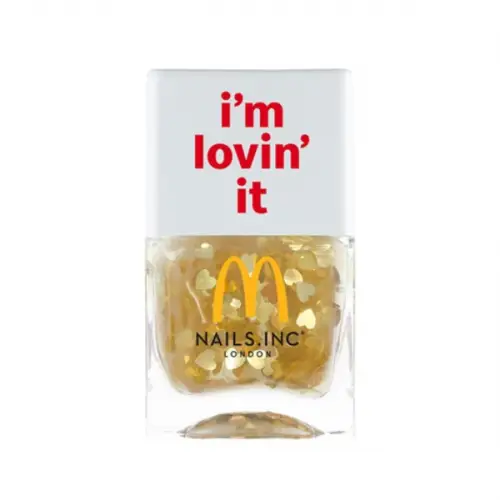 NAILS.INC X MCDONALD’S - I’M Lovin’ It Gold Heart Nail Topper 