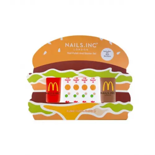 NAILS.INC X MCDONALD’S - Burger Mini Nail Polish & Sticker Duo 
