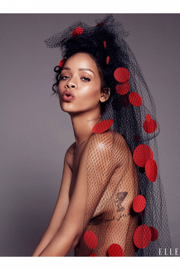 Séance photo de Rihanna : Sexy & glamour pour ELLE