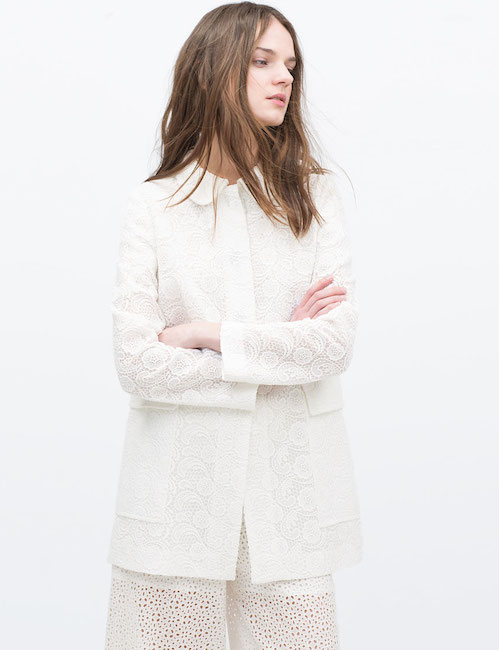 Zara - Manteau en dentelle