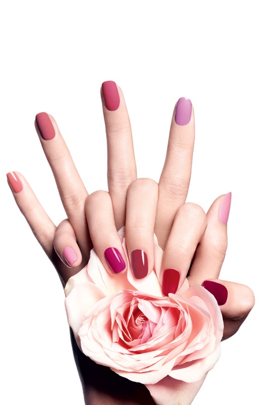 camaieu rose nail art 