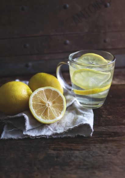 eau citronnée 
